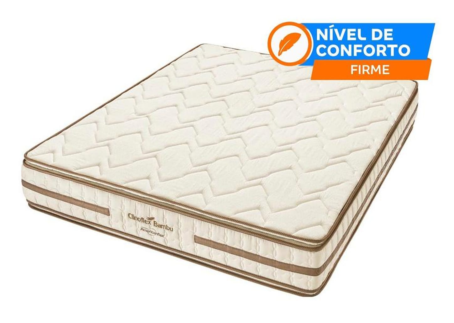 Colchão Queen Padrão Americanflex de Espuma 24x158x198cm Clinoflex Bambu