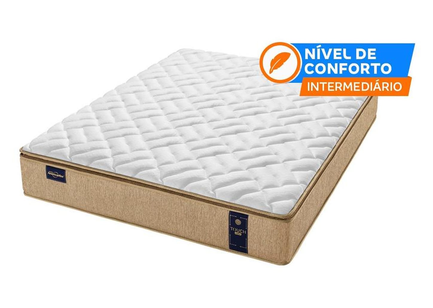 Colchão King Americanflex de Molas Ensacadas 34x193x203cm Touch Amx