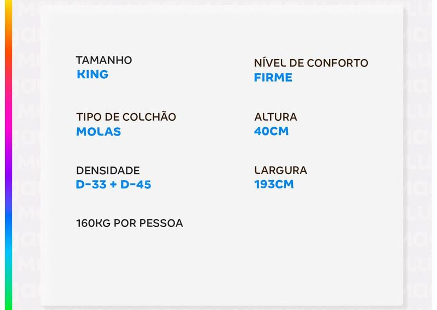 Colchão King Americanflex de Molas Ensacadas 40x193x203cm Diamante