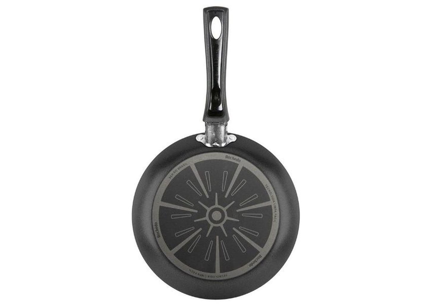 Frigideira Francesa Antiaderente Rochedo de Alumínio Facilita Cinza 24cm