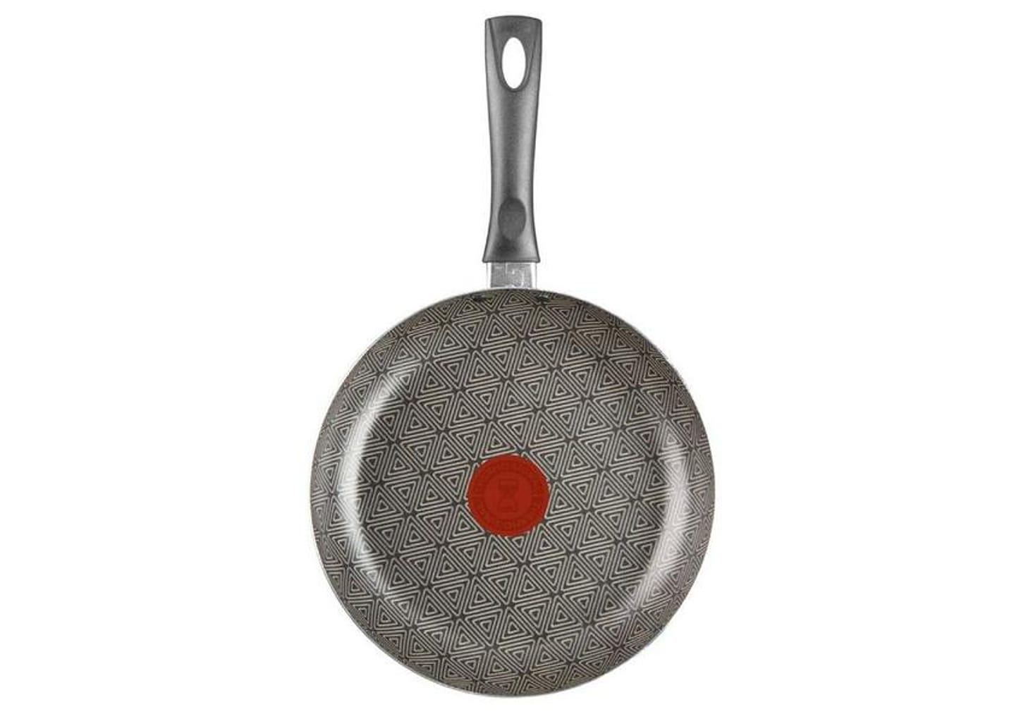 Frigideira Francesa Antiaderente Rochedo de Alumínio Facilita Cinza 24cm