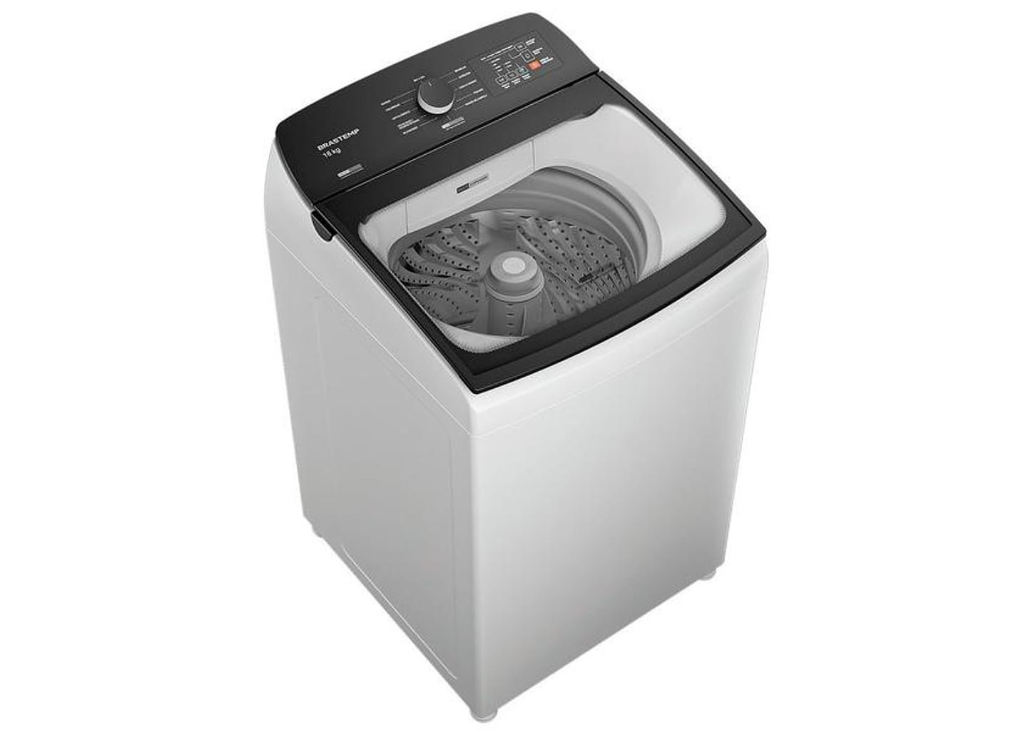 Lavadora de Roupas Brastemp 16kg Cesto Inox 12 programas Branco BWF16AB