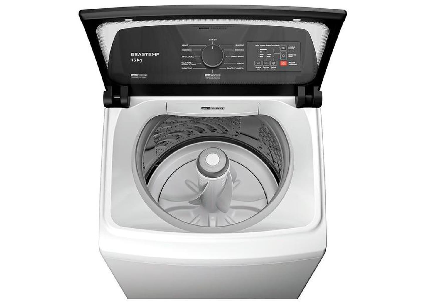 Lavadora de Roupas Brastemp 16kg Cesto Inox 12 programas Branco BWF16AB