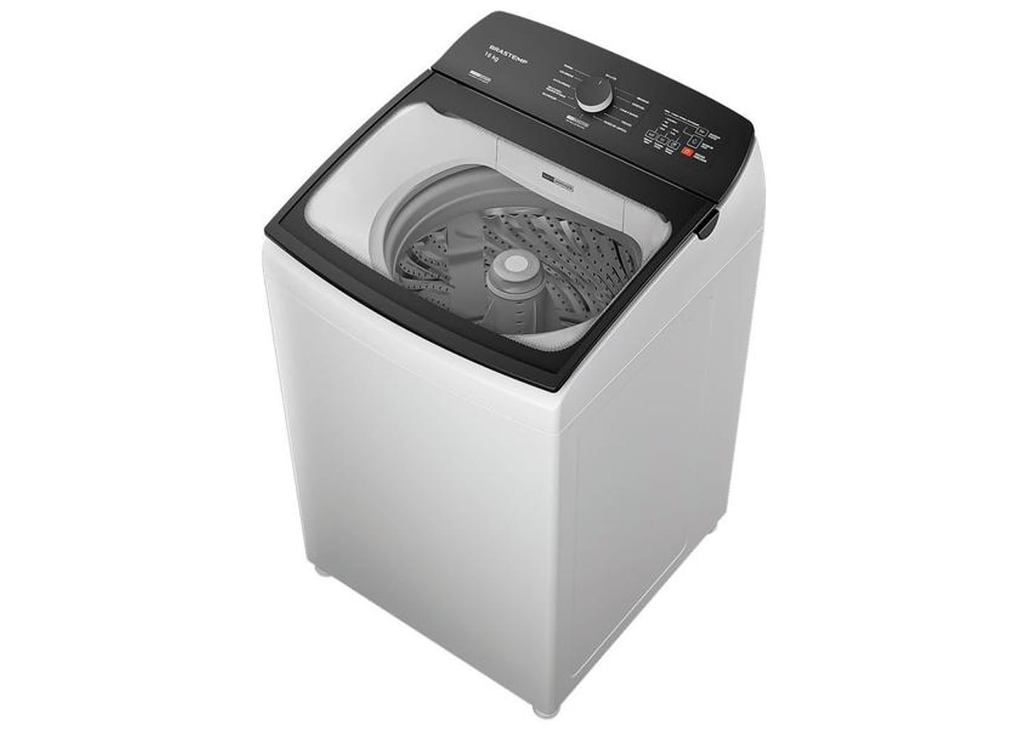 Lavadora de Roupas Brastemp 16kg Cesto Inox 12 programas Branco BWF16AB