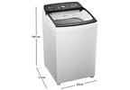 Lavadora de Roupas Brastemp 16kg Cesto Inox 12 programas Branco BWF16AB