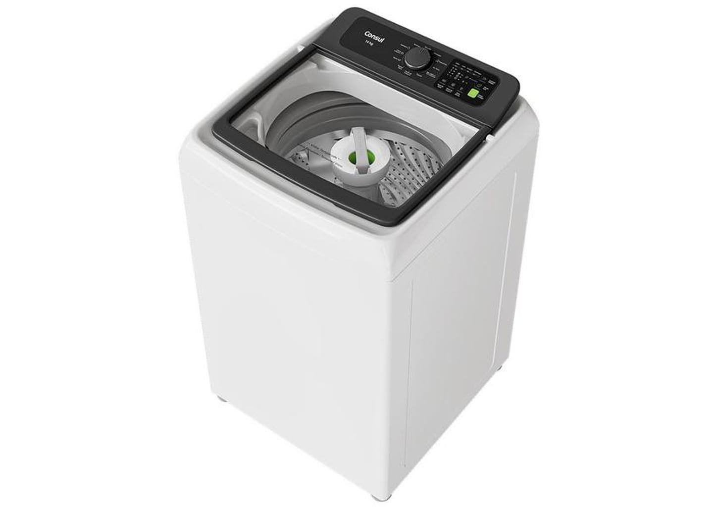 Lavadora de Roupas Consul 14kg Cesto Inox 12 programas Branco CWN14AB