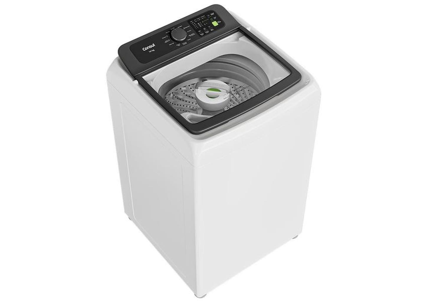 Lavadora de Roupas Consul 14kg Cesto Inox 12 programas Branco CWN14AB