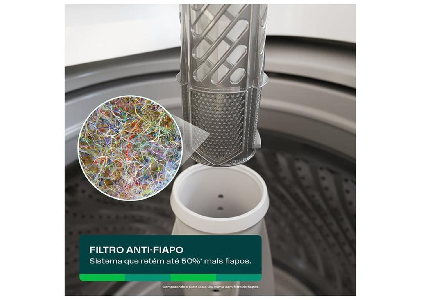 Lavadora de Roupas Consul 14kg Cesto Inox 12 programas Branco CWN14AB