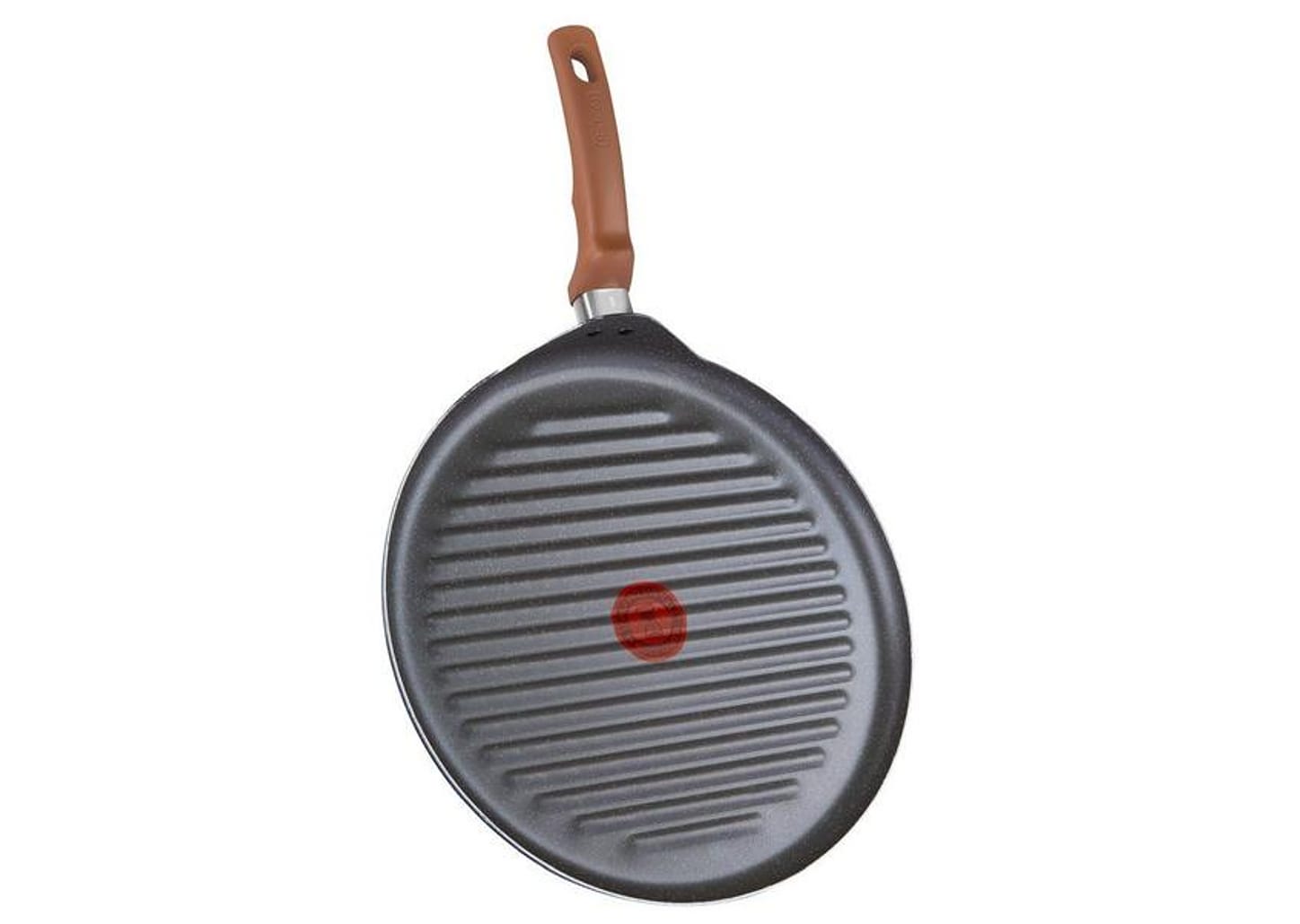 Frigideira Grill Antiaderente Rochedo de Alumínio Ondulada Natural Stone Cinza Claro 30cm