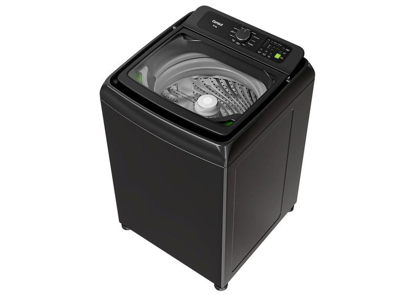 Lavadora de Roupas Consul 16kg Cesto Inox 12 Programas Cinza CWN16A9