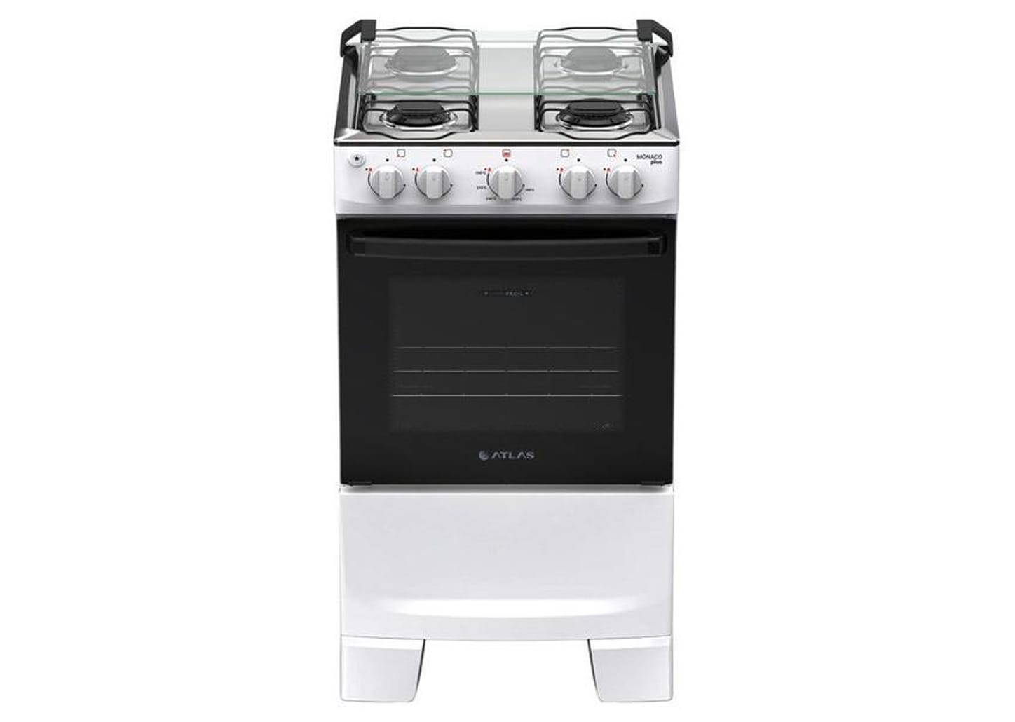Fogão 4 Bocas Atlas Branco Mônaco Plus