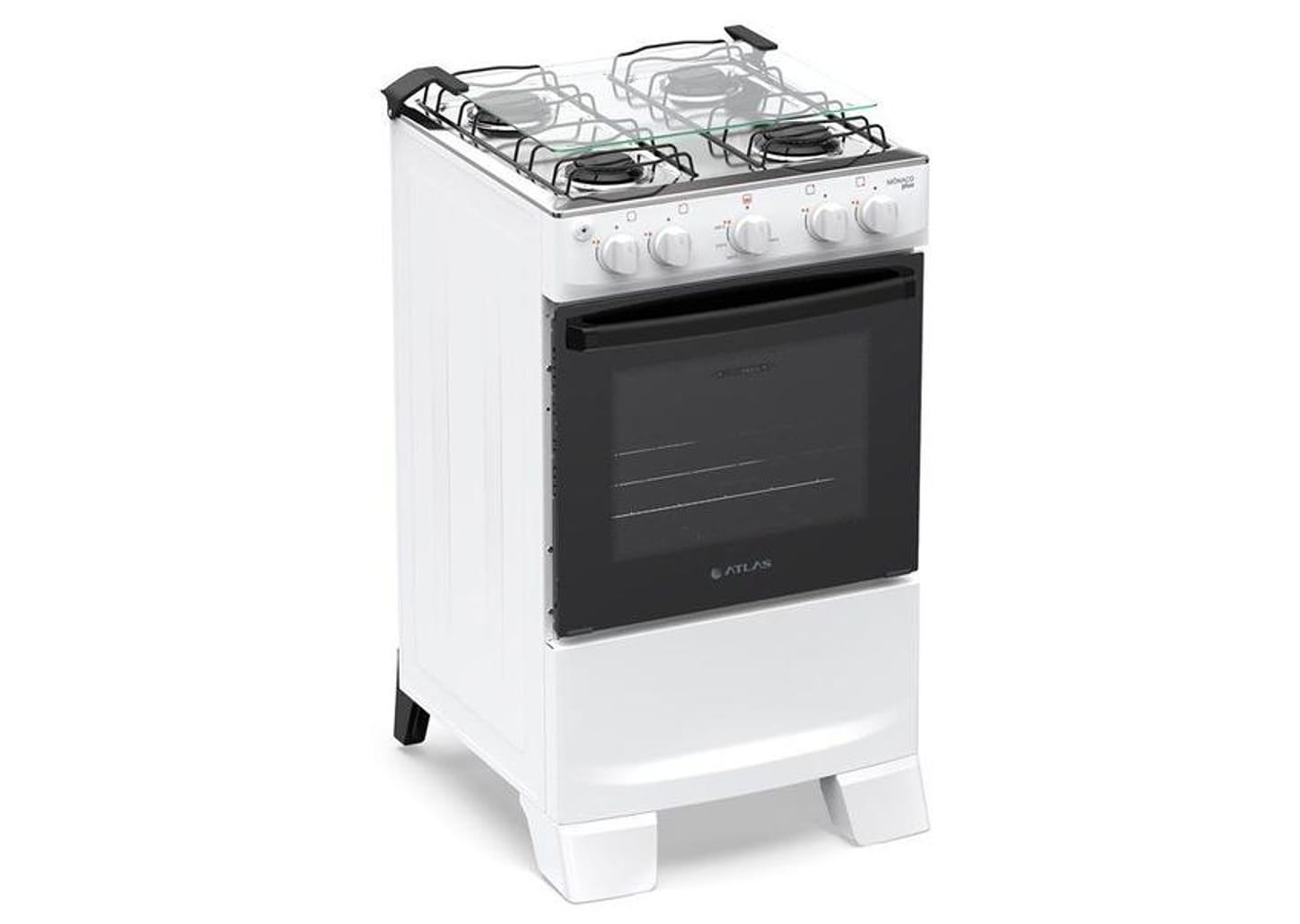 Fogão 4 Bocas Atlas Branco Mônaco Plus