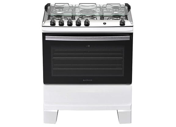 Fogão 5 Bocas Atlas Branco Agile