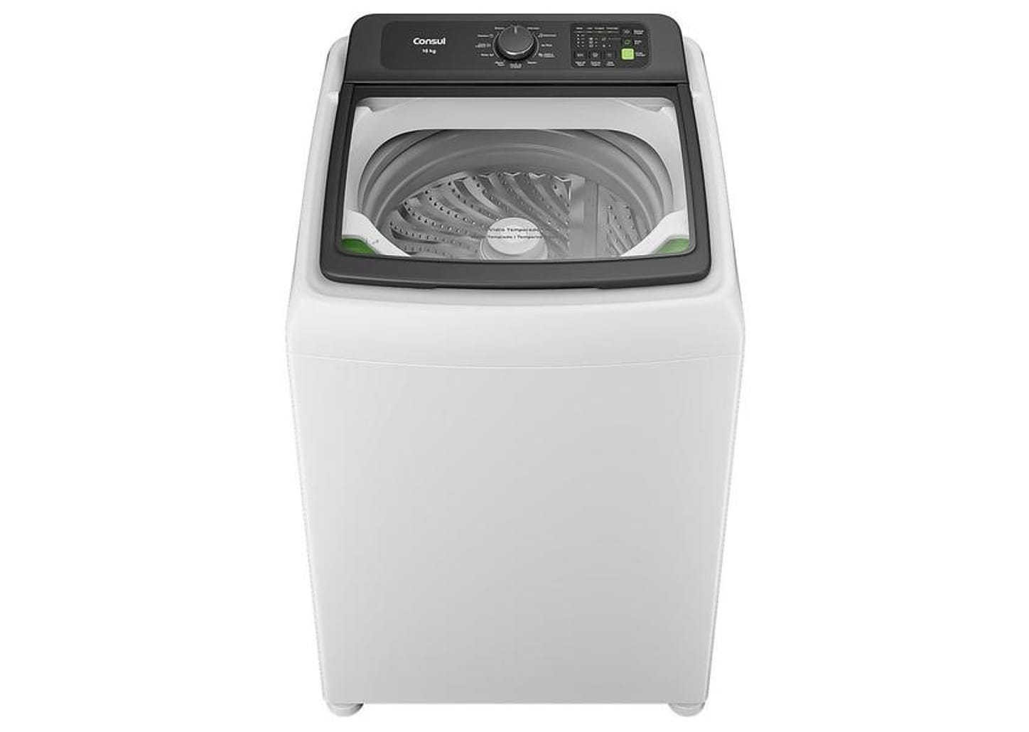 Lavadora de Roupas Consul 16kg Cesto Inox 12 programas Branco CWN16AB