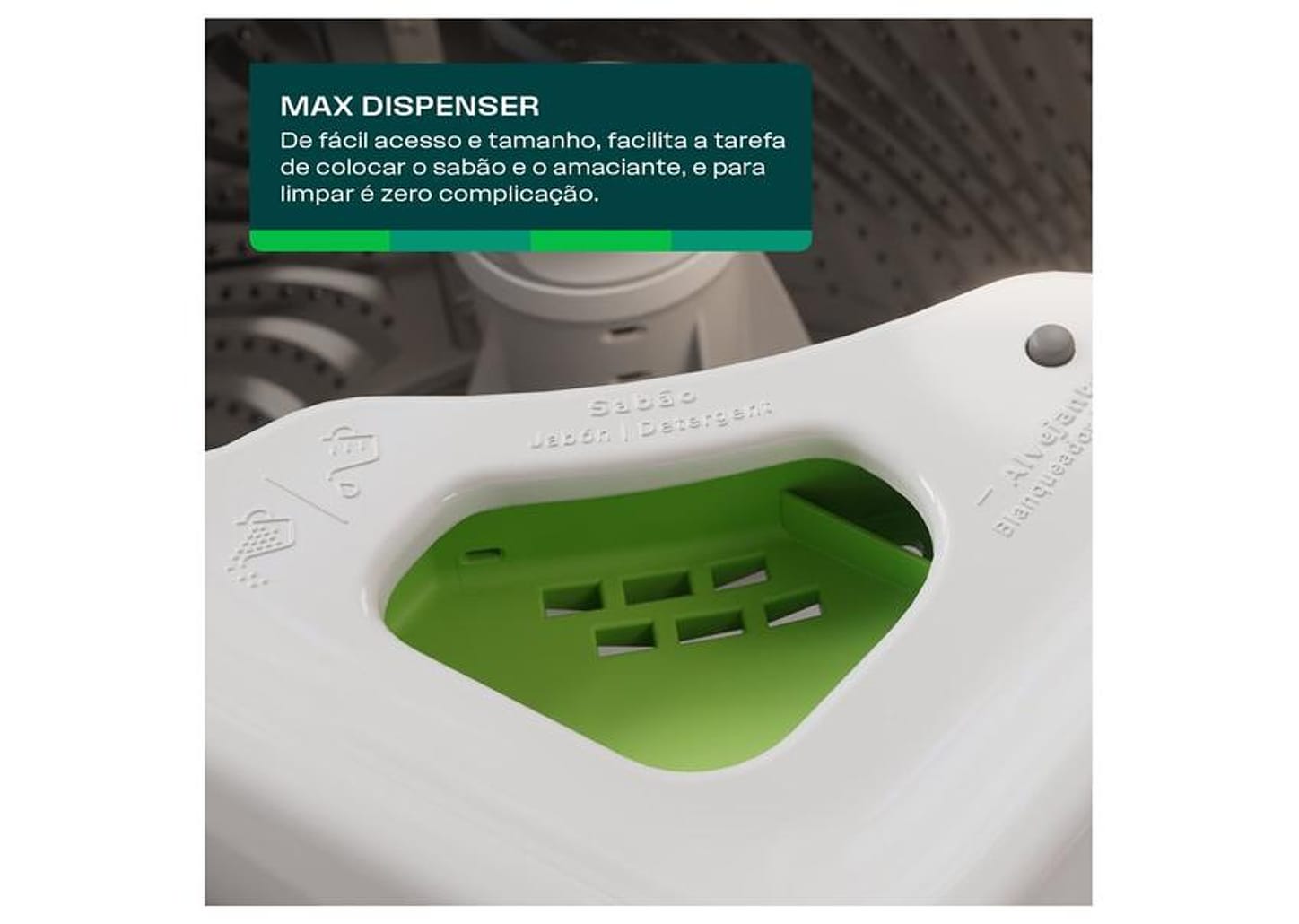 Lavadora de Roupas Consul 16kg Cesto Inox 12 programas Branco CWN16AB