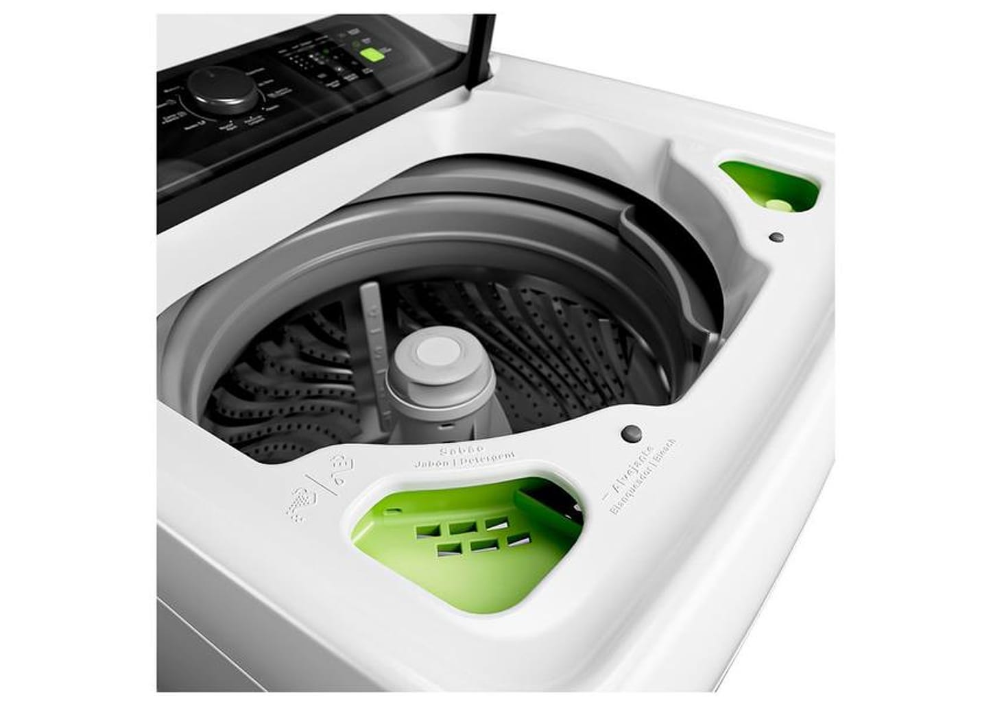 Lavadora de Roupas Consul 16kg Cesto Inox 12 programas Branco CWN16AB