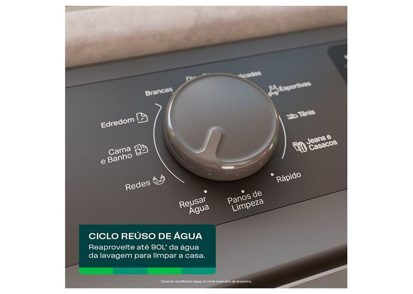 Lavadora de Roupas Consul 16kg Cesto Inox 12 programas Branco CWN16AB