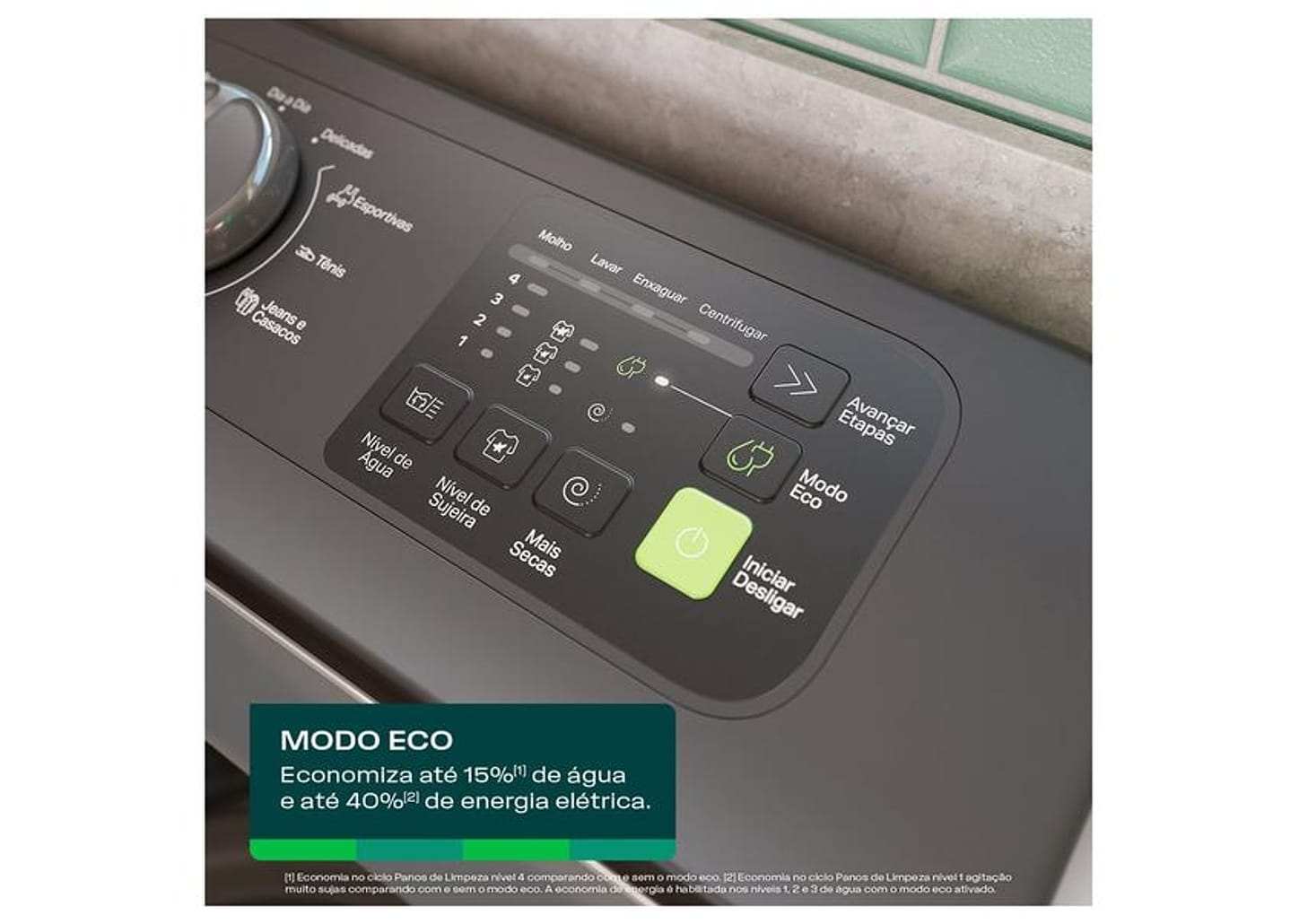 Lavadora de Roupas Consul 16kg Cesto Inox 12 programas Branco CWN16AB