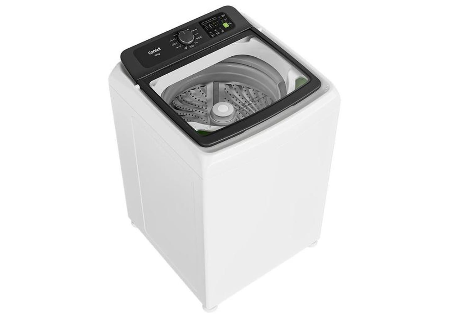 Lavadora de Roupas Consul 16kg Cesto Inox 12 programas Branco CWN16AB