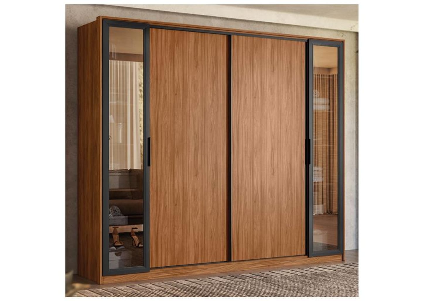 Guarda-roupa Casal 4 Gavetas 4 Portas Demobile Laredo