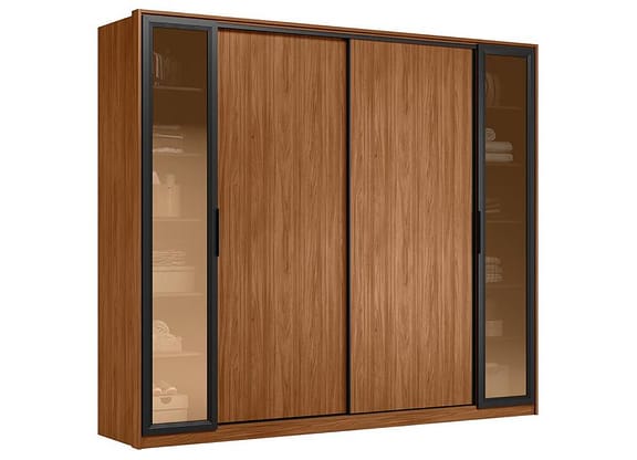 Guarda-roupa Casal 4 Gavetas 4 Portas Demobile Laredo