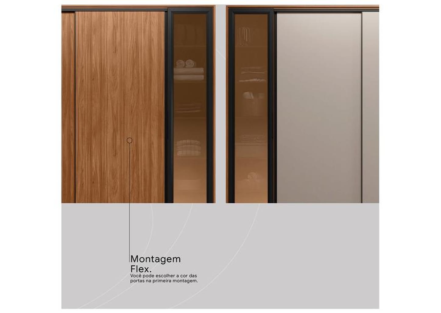 Guarda-roupa Casal 4 Gavetas 4 Portas Demobile Laredo