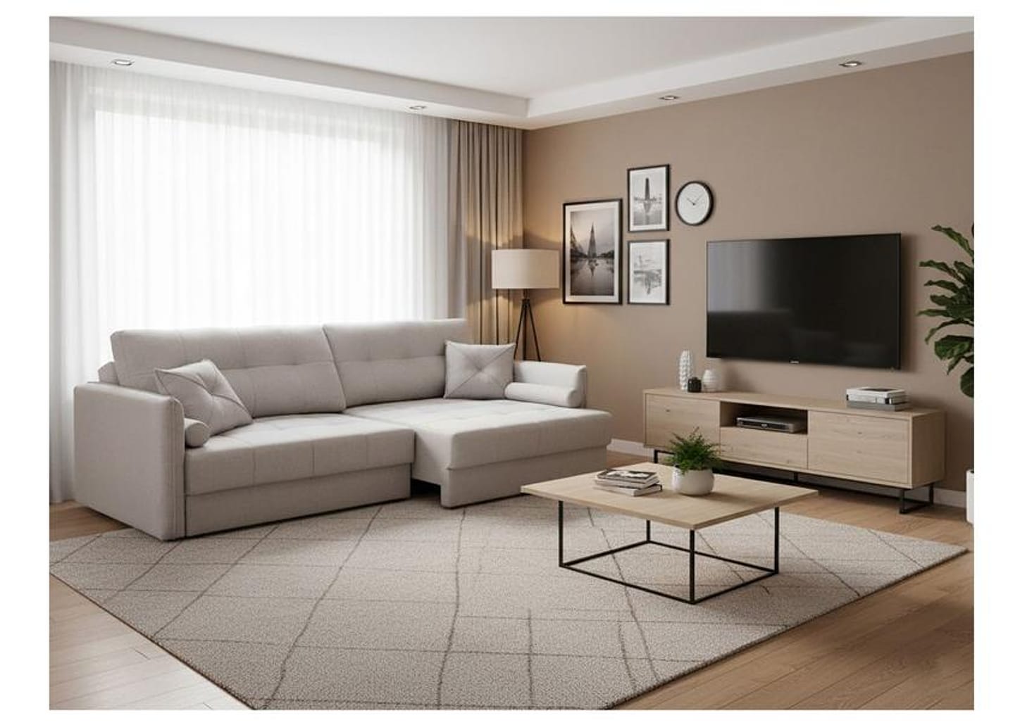 Sofá 3 Lugares Retrátil Reclinável Linho Urban Next Sofás