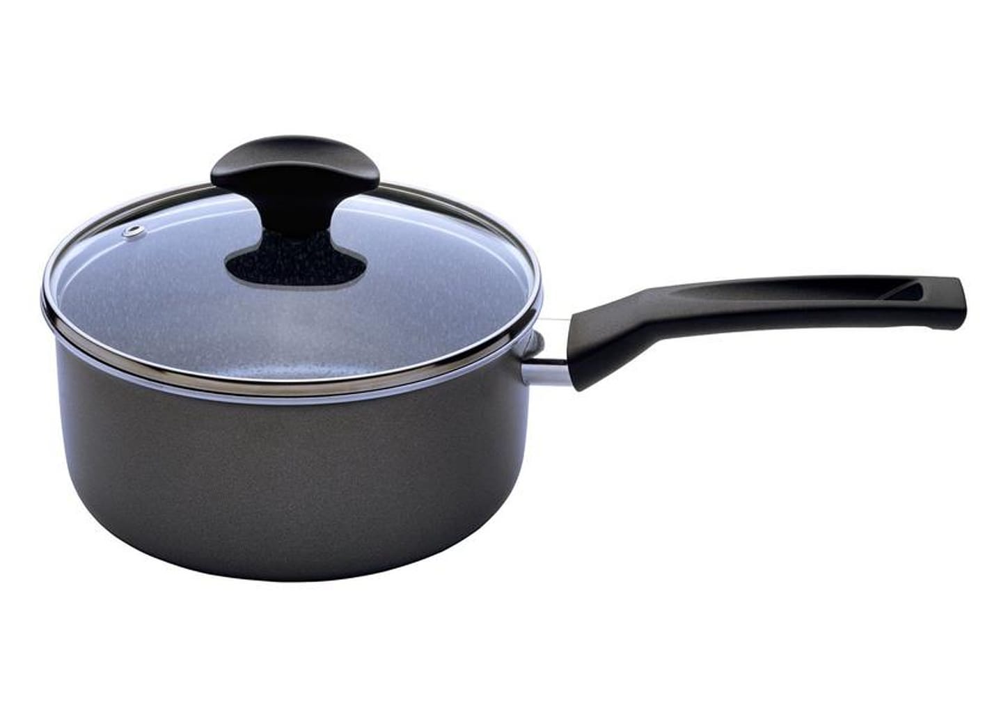 Panela Multiflon Antiaderente de Alumínio Grafite 18cm 2L Petra+