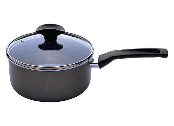 Panela Multiflon Antiaderente de Alumínio Grafite 18cm 2L Petra+