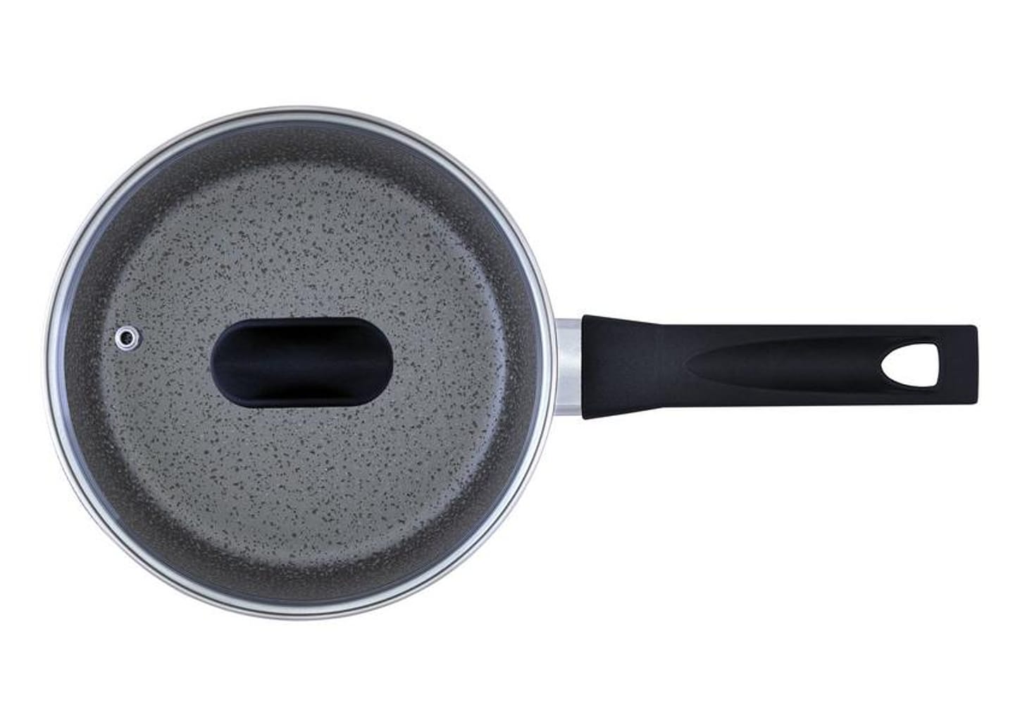 Panela Multiflon Antiaderente de Alumínio Grafite 18cm 2L Petra+