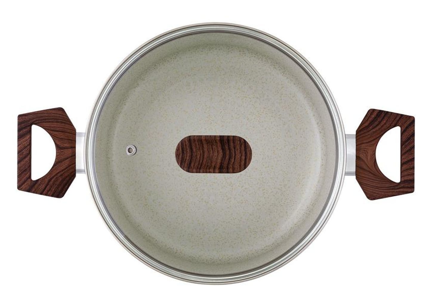 Caçarola Multiflon Antiaderente 22cm 3,4L Bege Petra