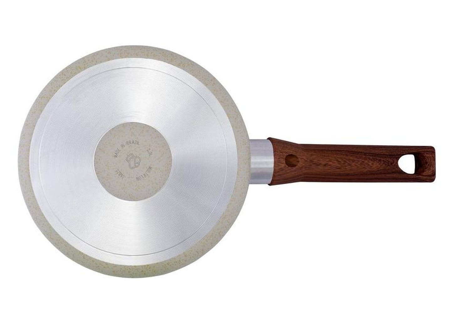 Panela Multiflon Antiaderente de Alumínio Bege 18cm 2L Petra