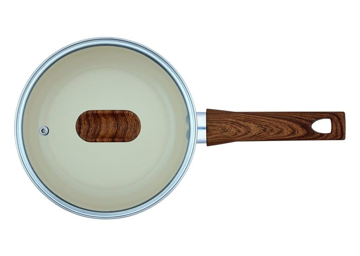 Panela Multiflon Antiaderente de Alumínio Bege 18cm 1,9L Capadócia