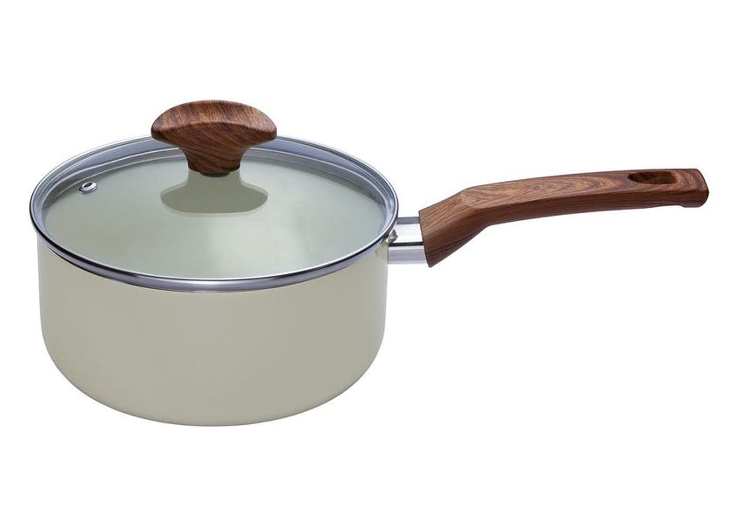 Panela Multiflon Antiaderente de Alumínio Bege 18cm 1,9L Capadócia