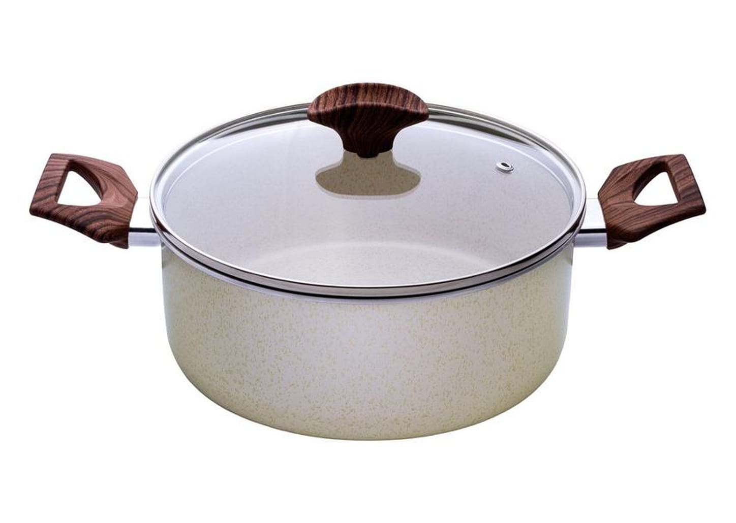 Caçarola Multiflon Antiaderente 24cm 4,7L Bege Petra