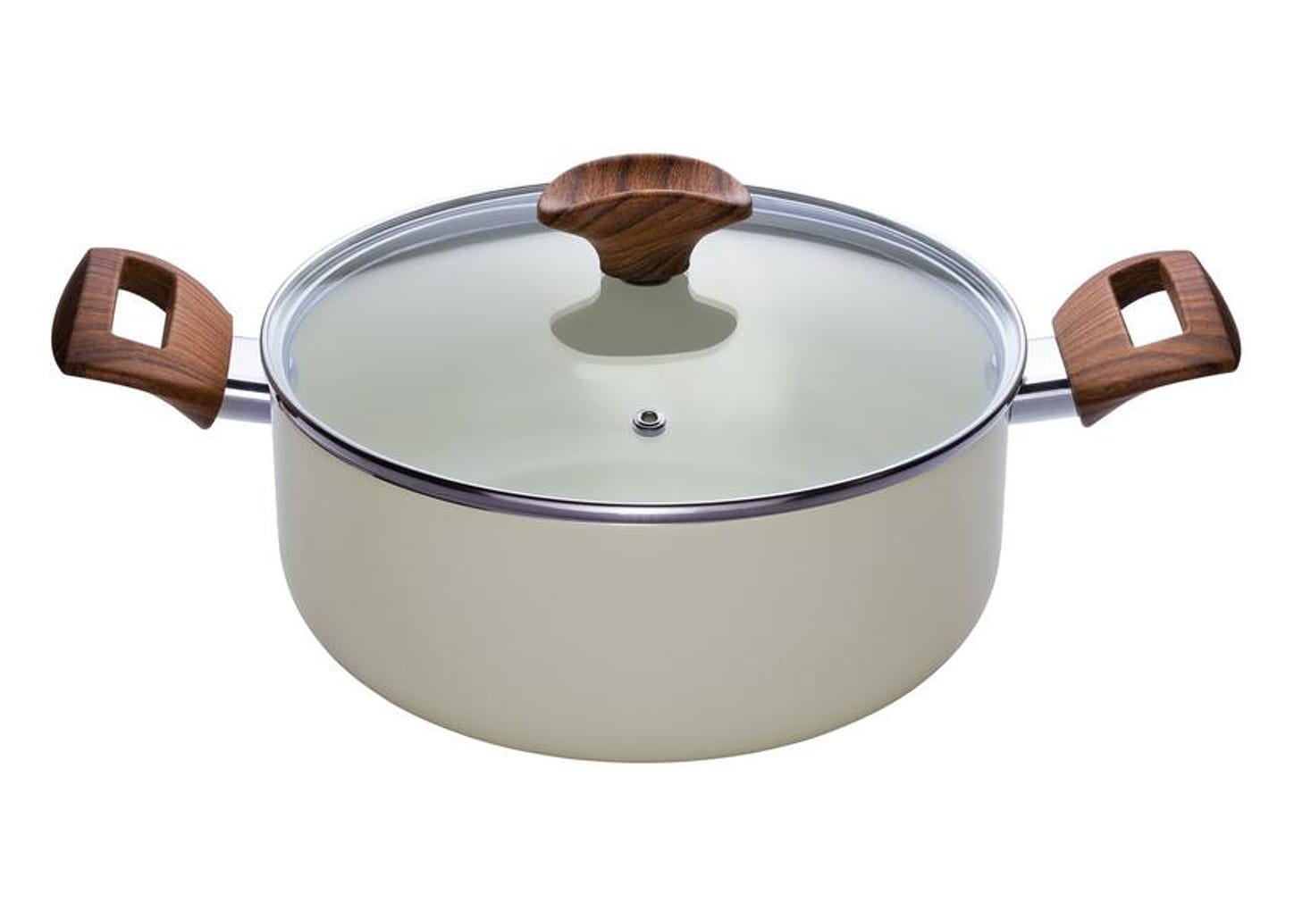 Caçarola Multiflon Antiaderente Cerâmico 22cm 3,1L Bege Capadócia