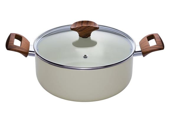 Caçarola Multiflon Antiaderente Cerâmico 22cm 3,1L Bege Capadócia