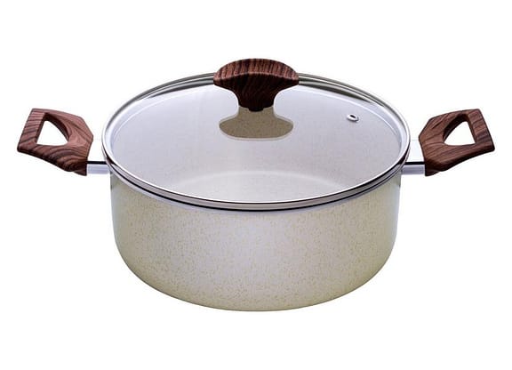 Caçarola Multiflon Antiaderente 26cm 5,6L Bege Petra