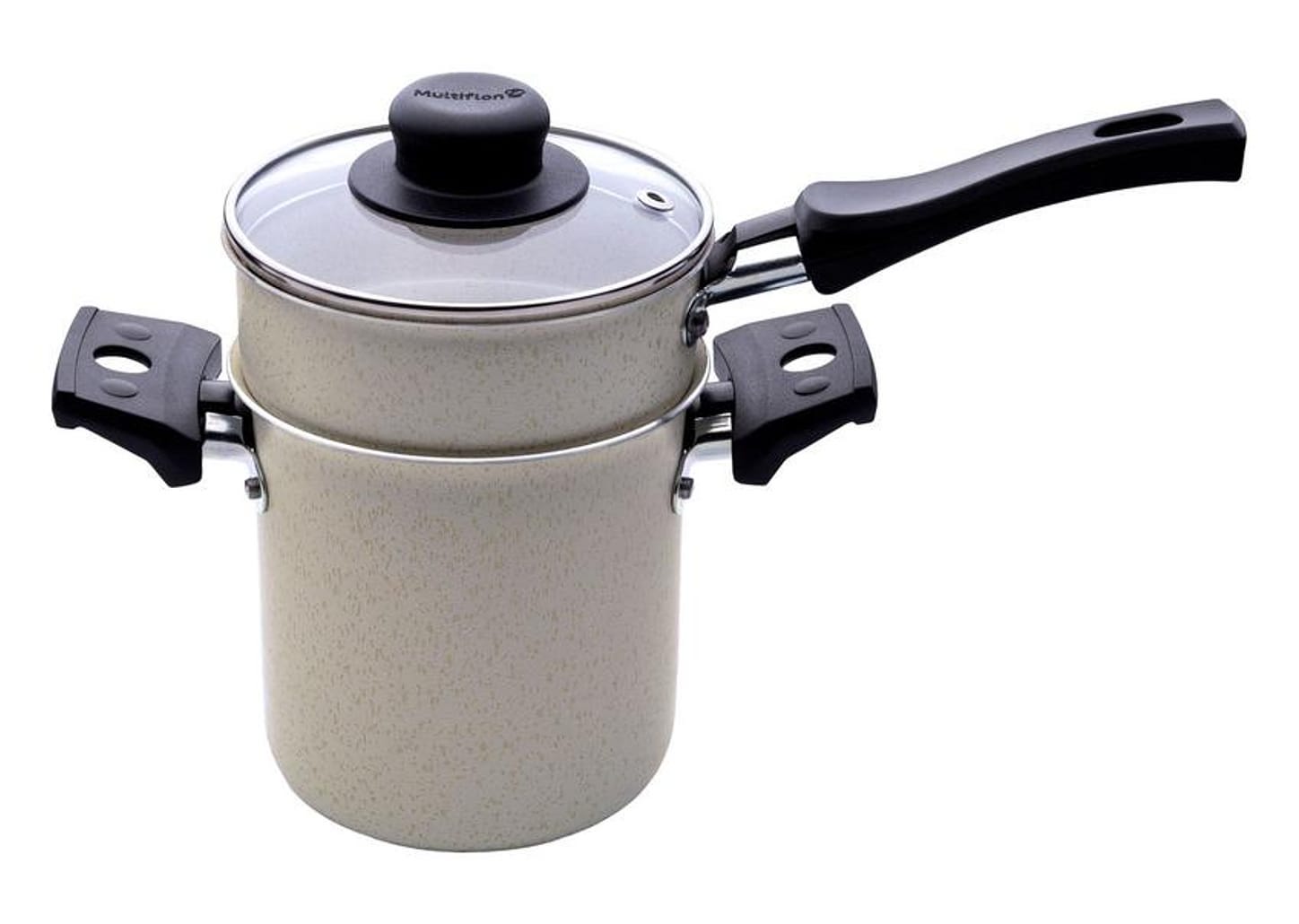 Cuscuzeira Multiflon de Alumínio Antiaderente Ekó 450ml 10cm 3 Peças