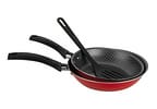 Conjunto de Frigideiras Antiaderente Multiflon Essencial Vermelho 3 Peças