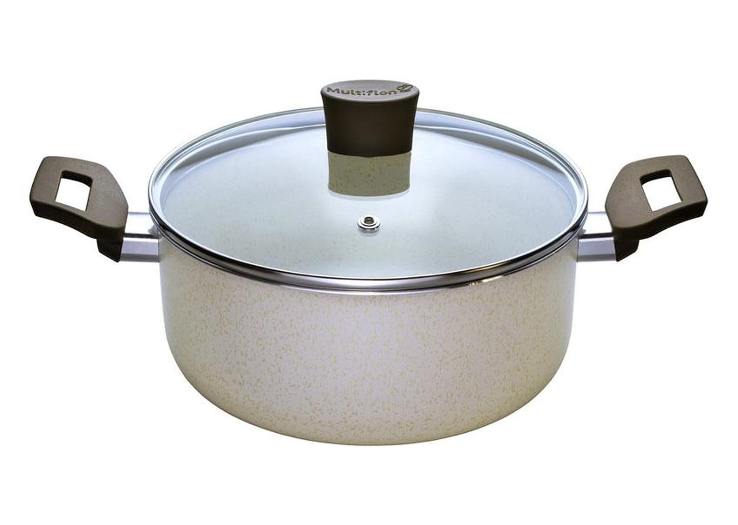 Caçarola Multiflon Antiaderente 20cm 2,7L Bege Ekó