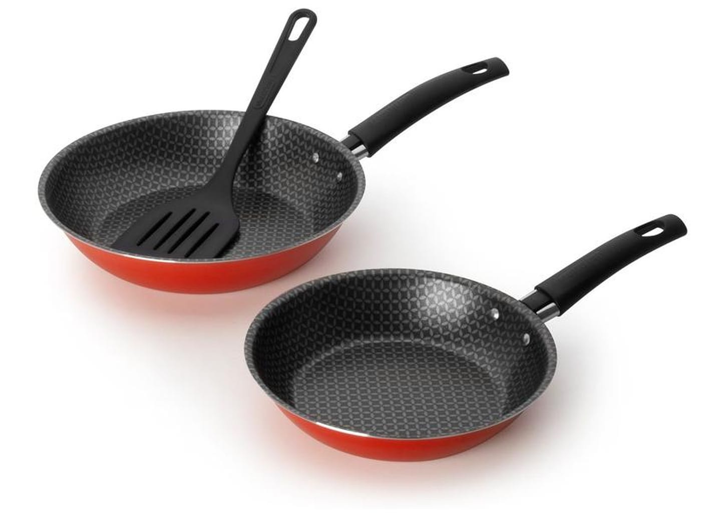 Conjunto de Frigideiras Antiaderente Multiflon Essencial Vermelho 3 Peças