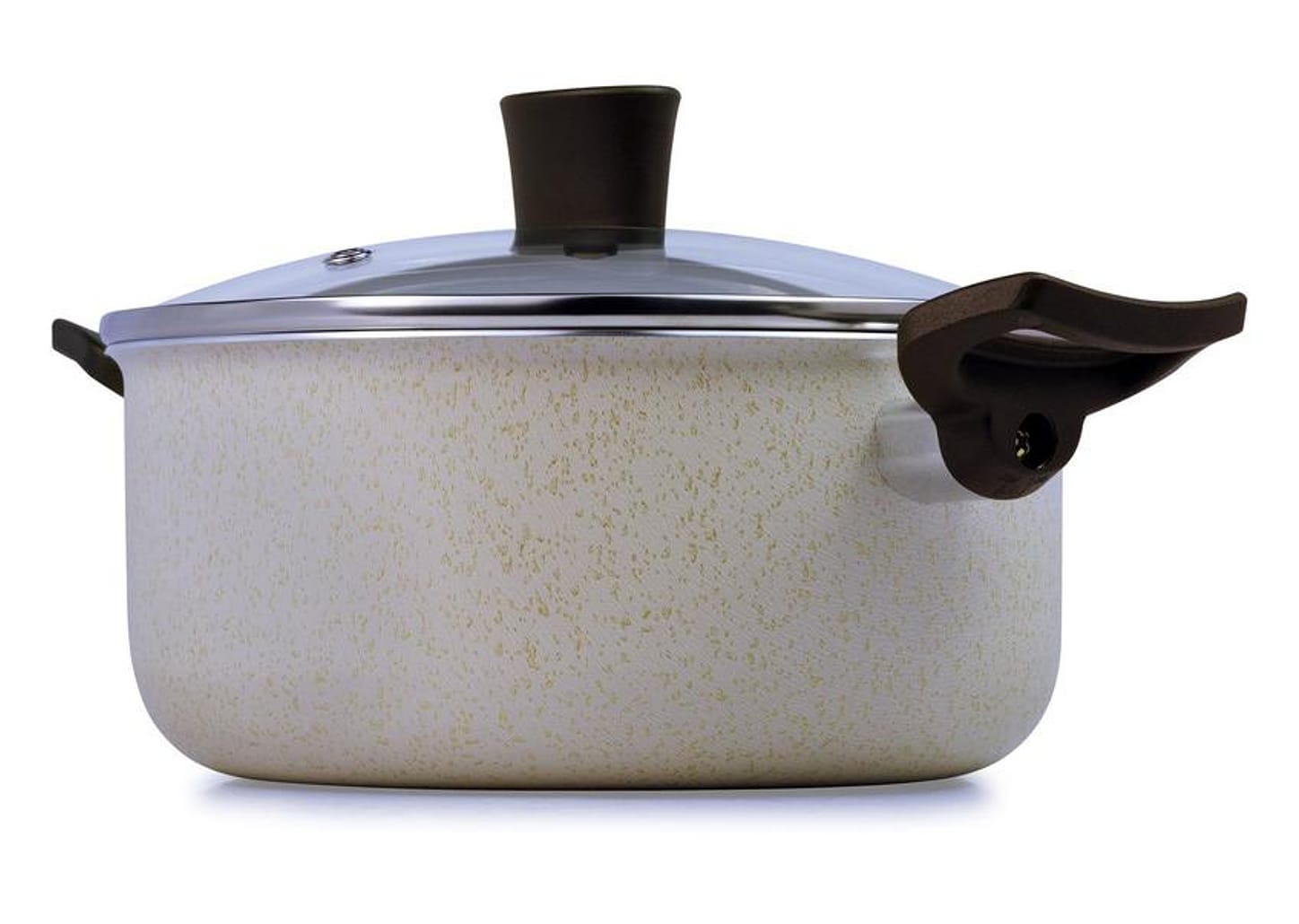 Caçarola Multiflon Antiaderente 24cm 5L Bege Ekó