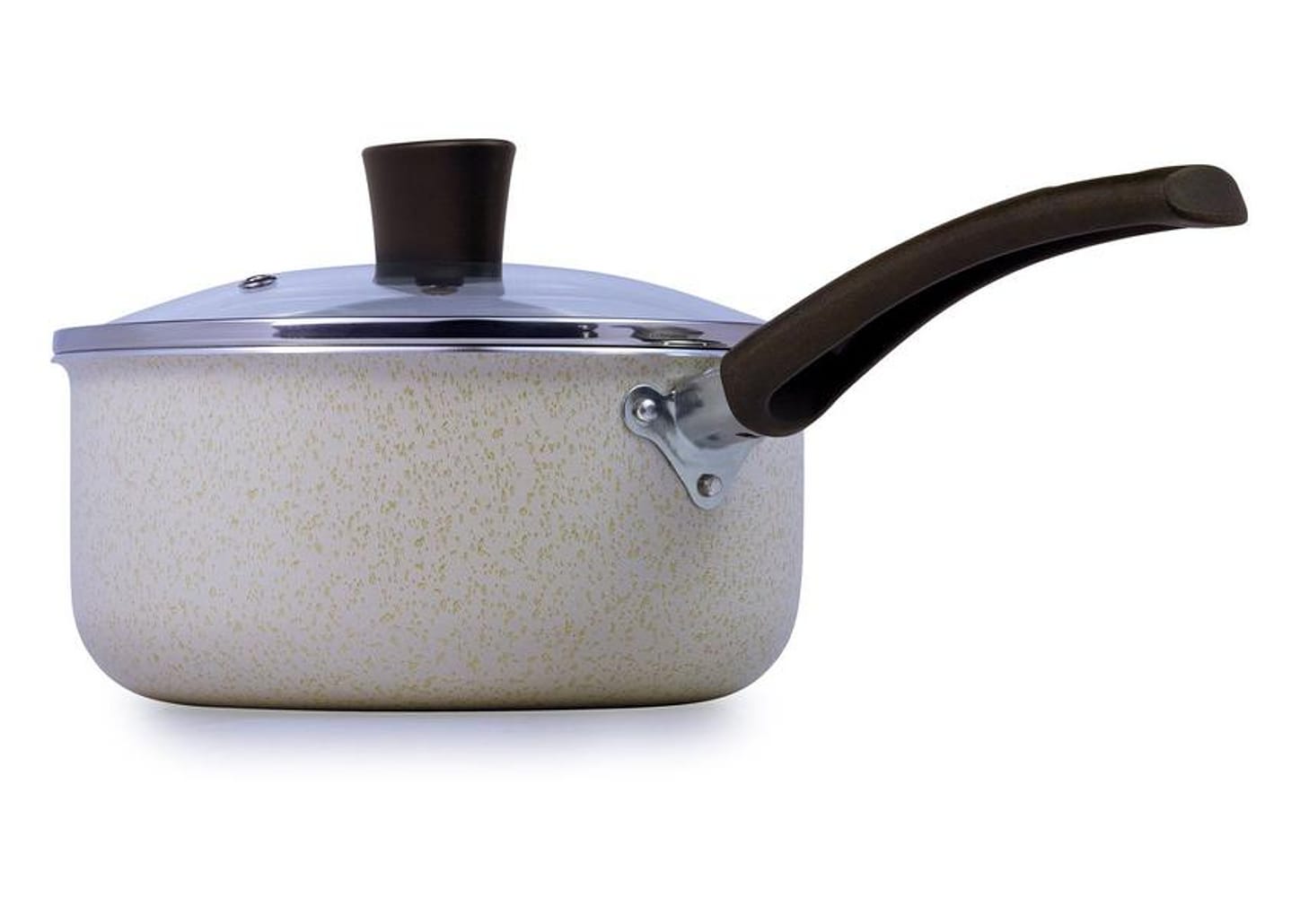 Panela Multiflon Antiaderente de Alumínio Bege 18cm 2L Ekó