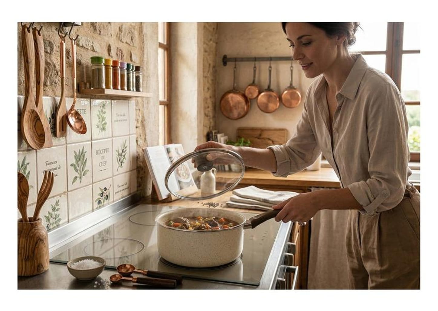 Panela Multiflon Antiaderente de Alumínio Bege 18cm 2L Ekó