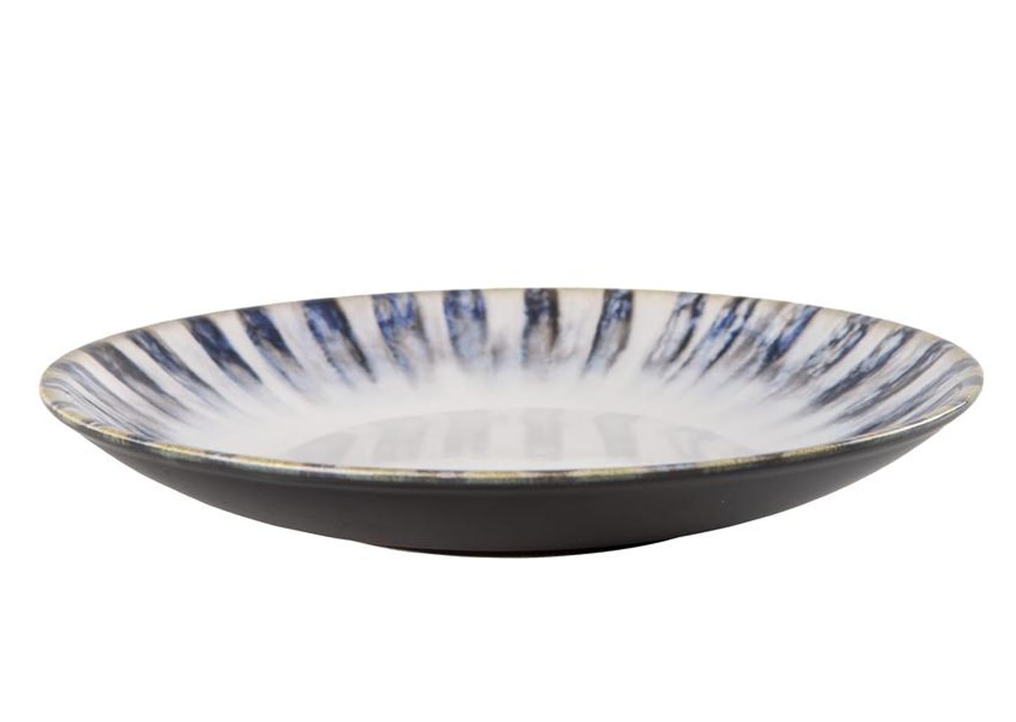 Aparelho de Jantar e Chá 20 Peças Alleanza Redondo Cerâmica Faiança Branco e Azul Istambul