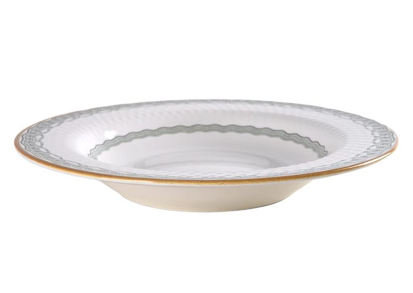 Aparelho de Jantar e Chá 20 Peças Alleanza Redondo Cerâmica Faiança Verde Olívia