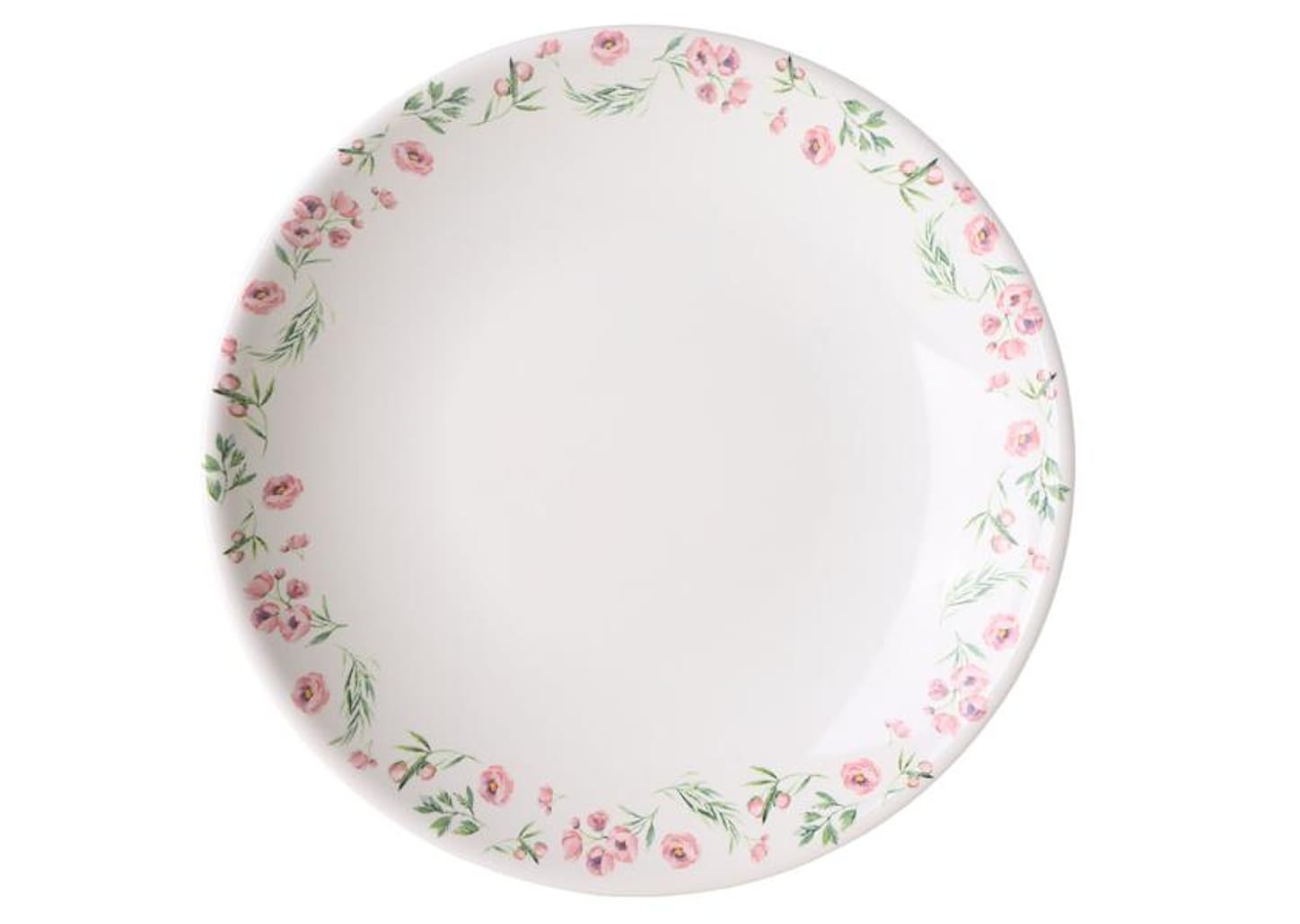 Aparelho de Jantar e Chá 30 Peças Alleanza Redondo Cerâmica Faiança Rosa