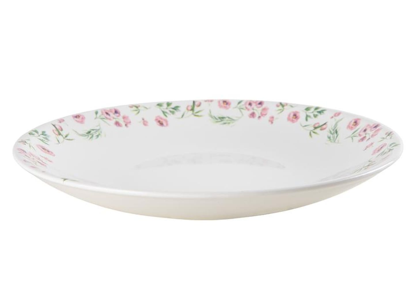 Aparelho de Jantar e Chá 30 Peças Alleanza Redondo Cerâmica Faiança Rosa