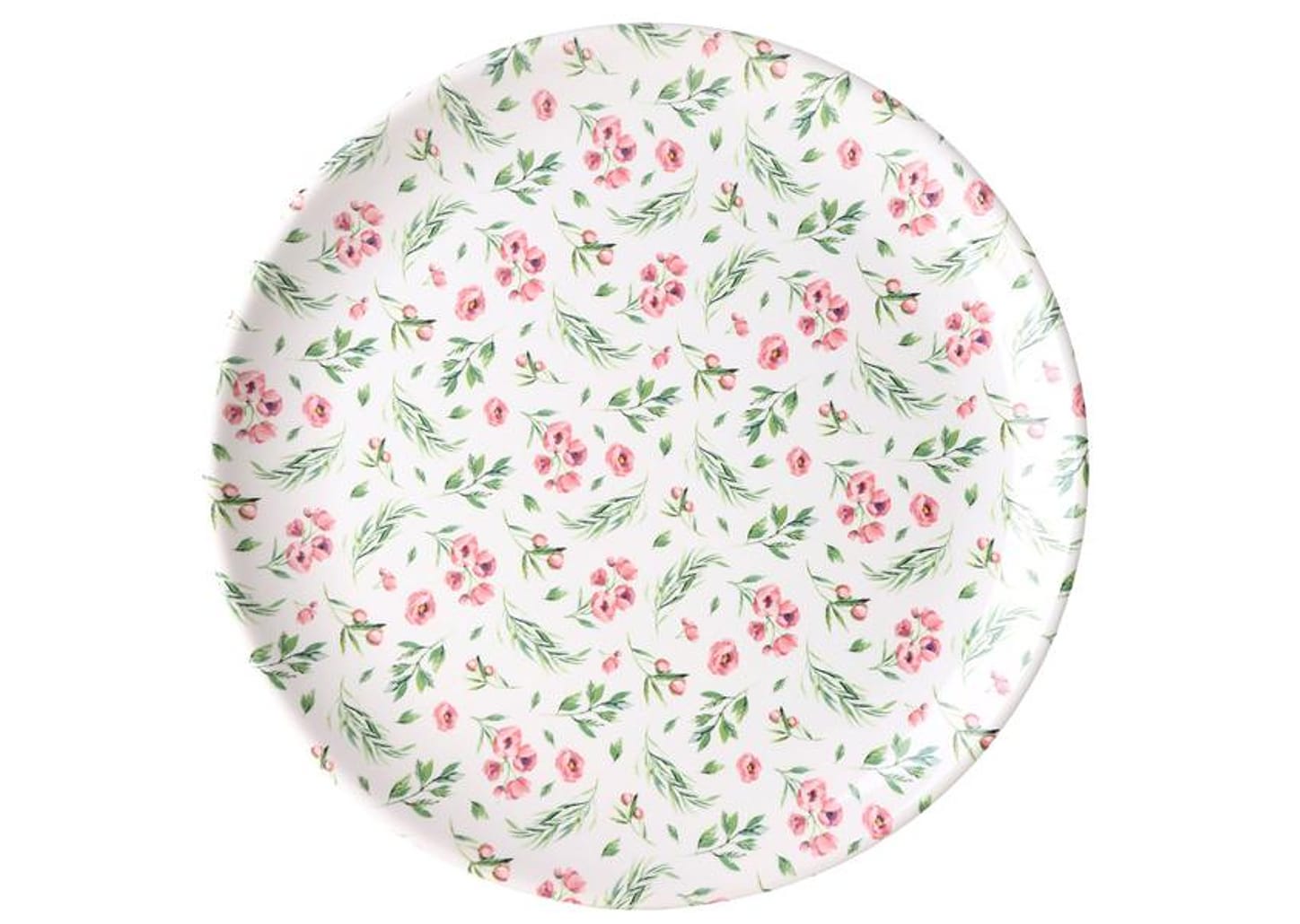 Aparelho de Jantar e Chá 30 Peças Alleanza Redondo Cerâmica Faiança Rosa